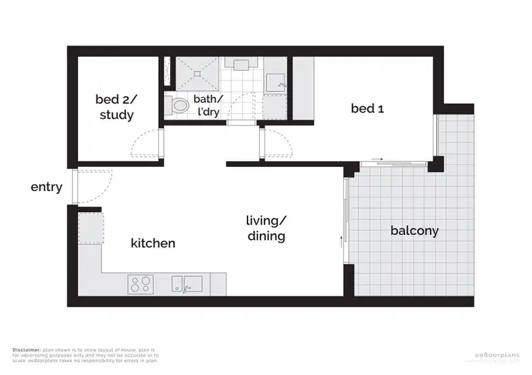 Floorplan of Homely apartment listing, 114/2 McMichael Terrace, Denman Prospect ACT 2611