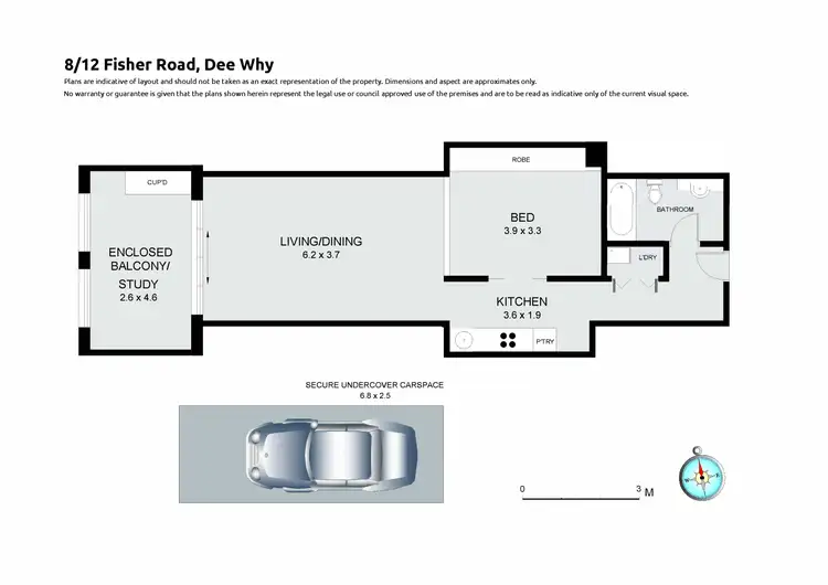 Floorplan of Homely apartment listing, 8/12-14 Fisher Road, Dee Why NSW 2099