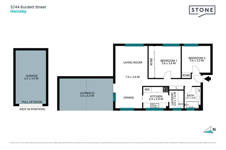 Floorplan of Homely unit listing, 5/44 Burdett Street, Hornsby NSW 2077