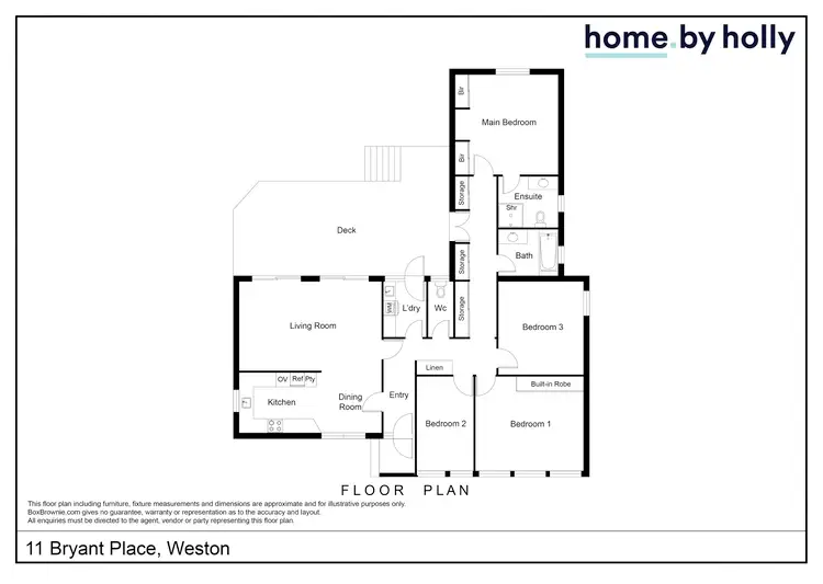 Floorplan of Homely house listing, 11 Bryant Place, Weston ACT 2611