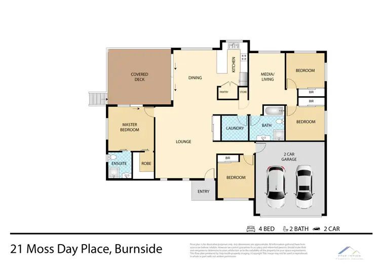 Floorplan of Homely house listing, 21 Moss Day Place, Burnside QLD 4560