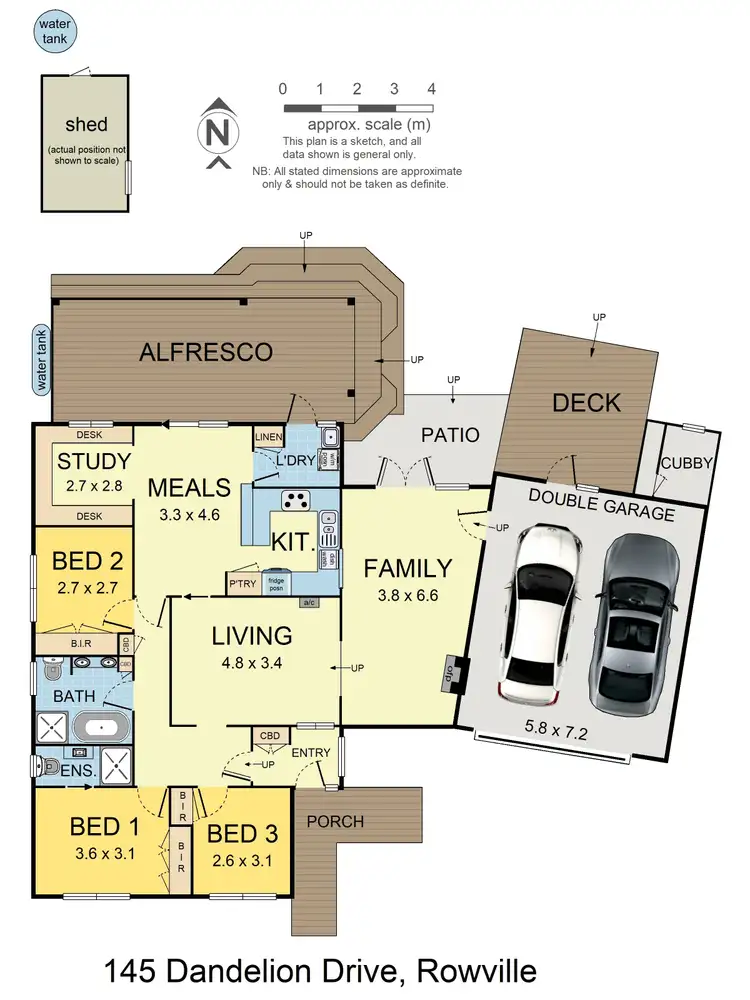 Floorplan of Homely house listing, 145 Dandelion Drive, Rowville VIC 3178
