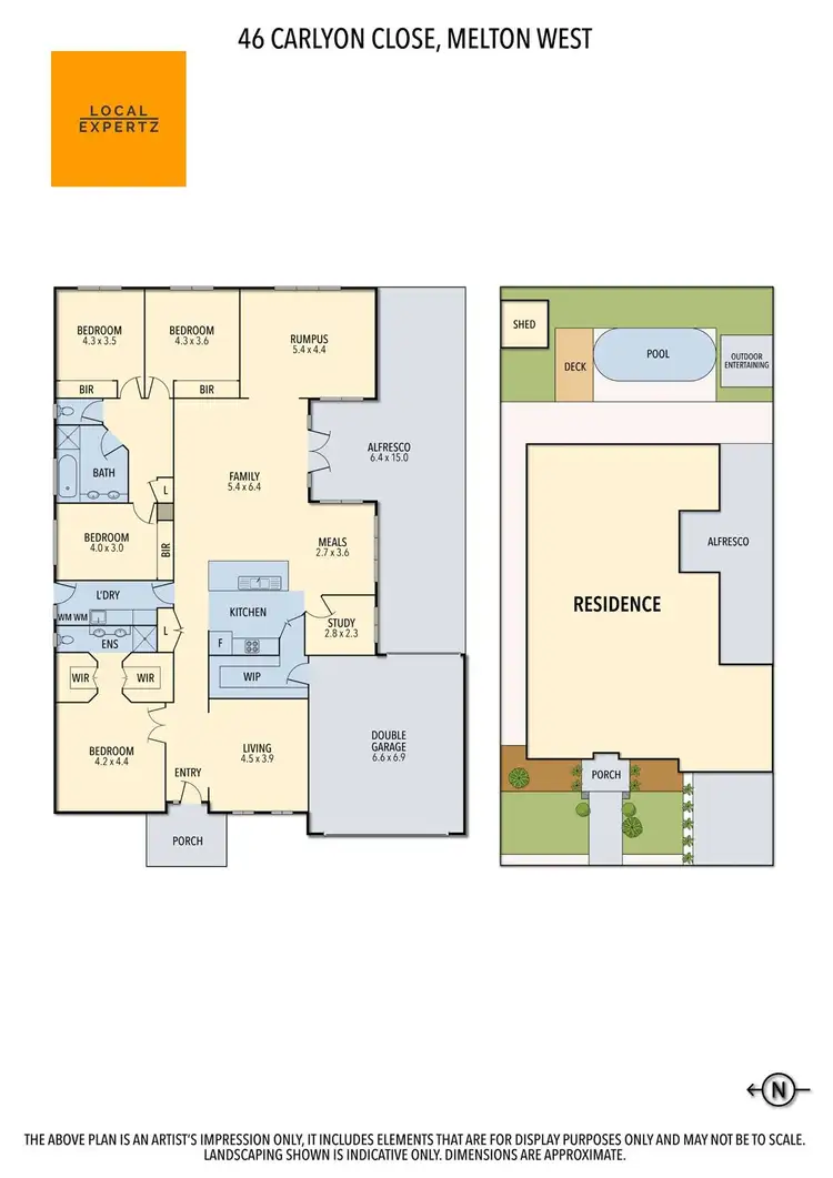 Floorplan of Homely house listing, 46 Carlyon Close, Melton West VIC 3337