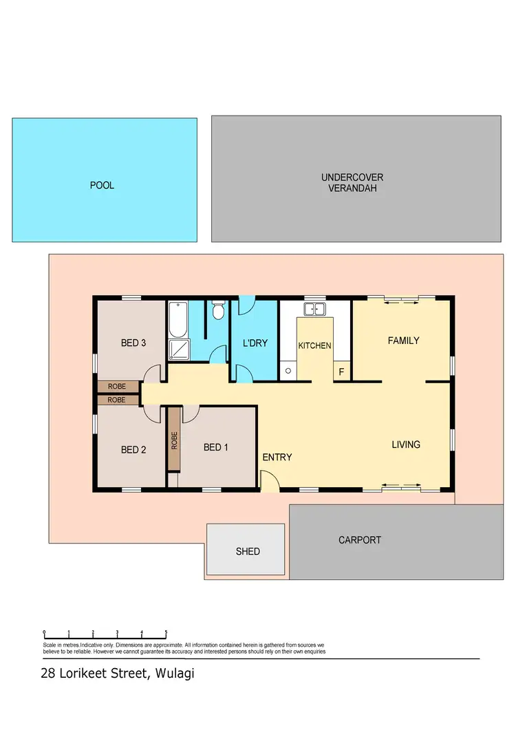 Floorplan of Homely house listing, 28 Lorikeet Street, Wulagi NT 812