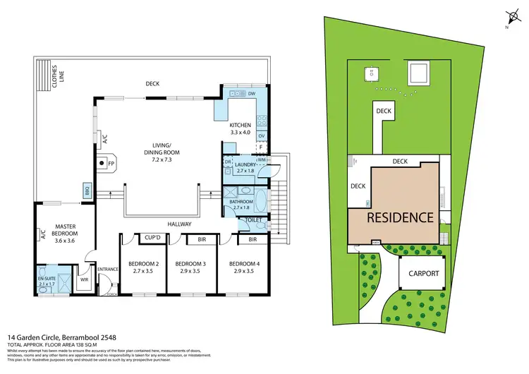 Floorplan of Homely house listing, 14 Garden Circle, Merimbula NSW 2548