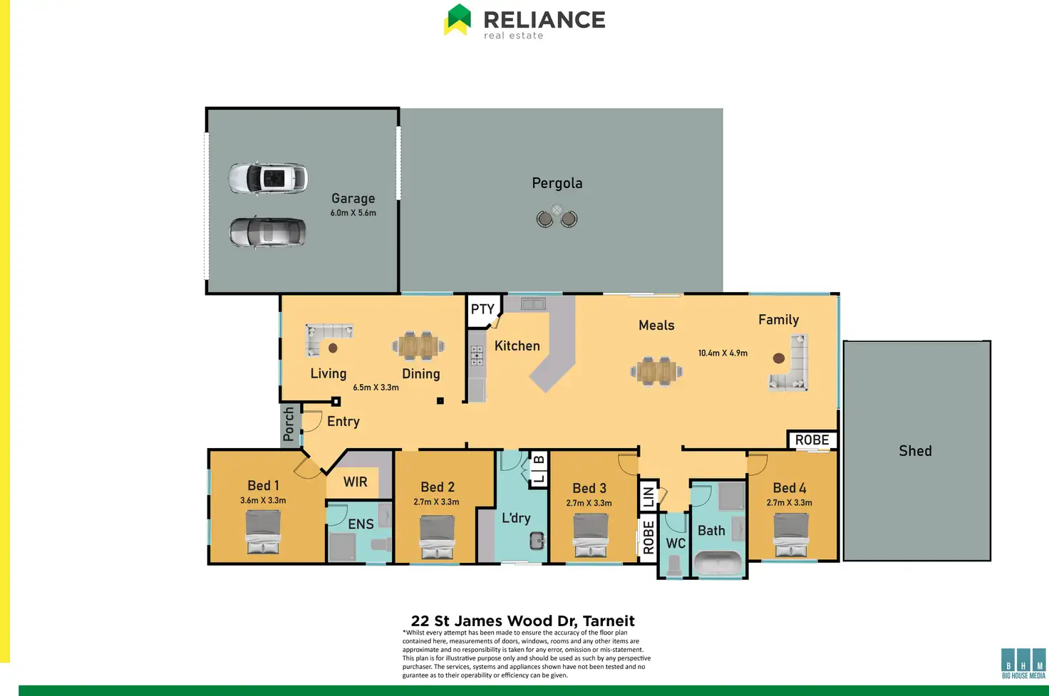 Floorplan of Homely house listing, 22 St James Wood Drive, Tarneit VIC 3029