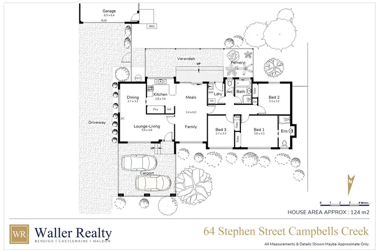 Floorplan of Homely house listing, 64 Stephen Street, Campbells Creek VIC 3451