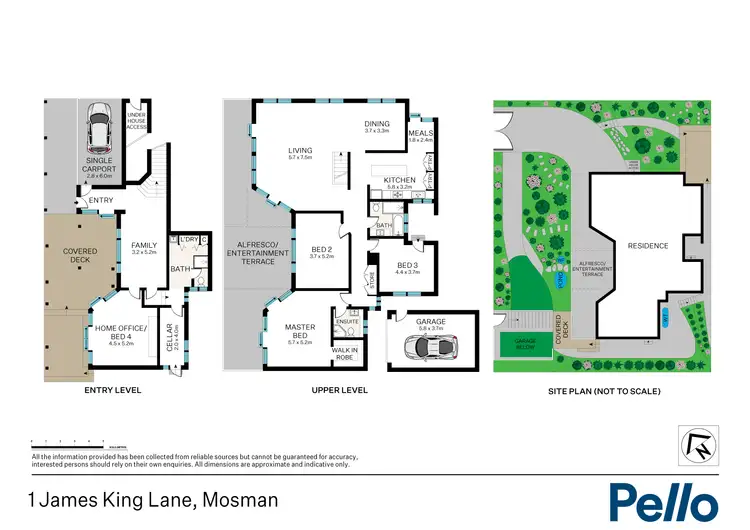 Floorplan of Homely house listing, 1 James King Lane, Mosman NSW 2088