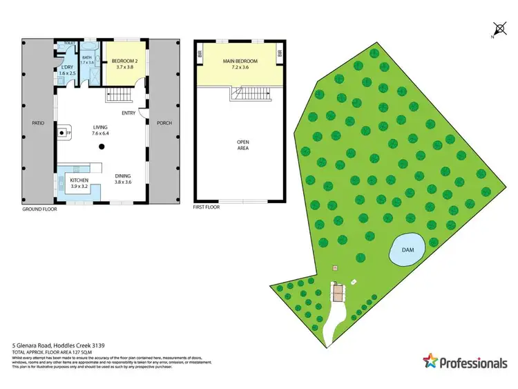 Floorplan of Homely house listing, 5 Glenara Road, Hoddles Creek VIC 3139