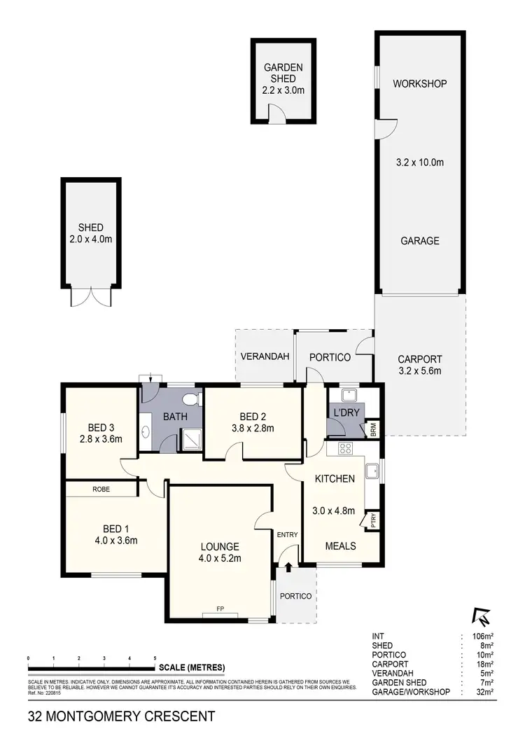 Floorplan of Homely house listing, 32 Montgomery Crescent, White Hills VIC 3550