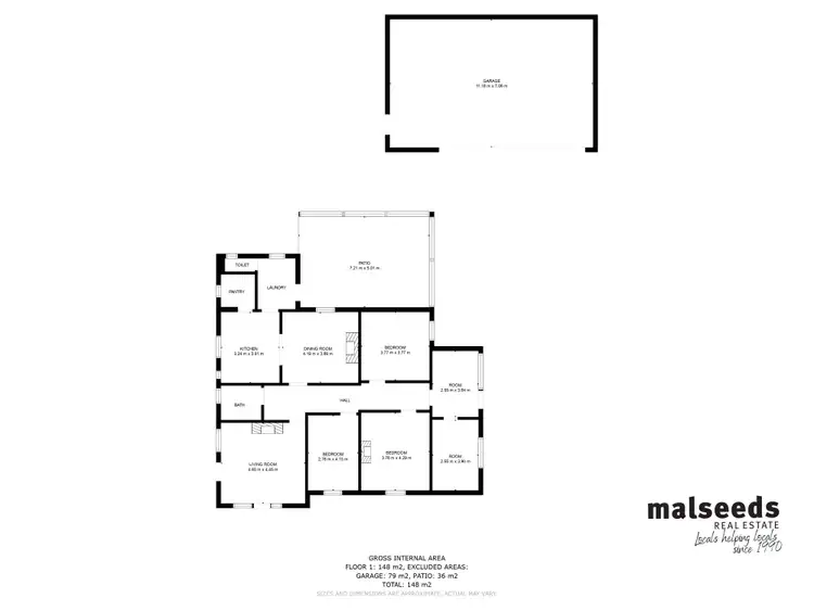 Floorplan of Homely house listing, 7 John Street, Kalangadoo SA 5278