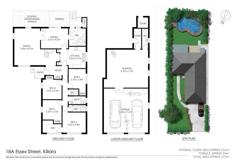 Floorplan of Homely house listing, 18A Essex Street, Killara NSW 2071