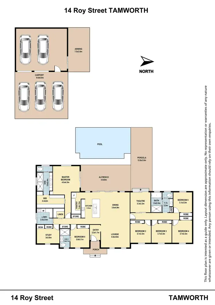 Floorplan of Homely house listing, 14 Roy Street, Tamworth NSW 2340