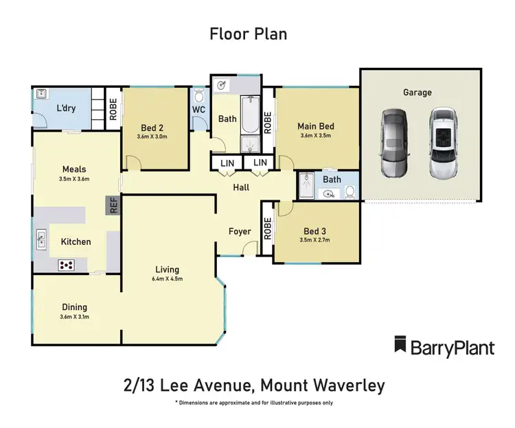 Floorplan of Homely unit listing, 2/13 Lee Avenue, Mount Waverley VIC 3149