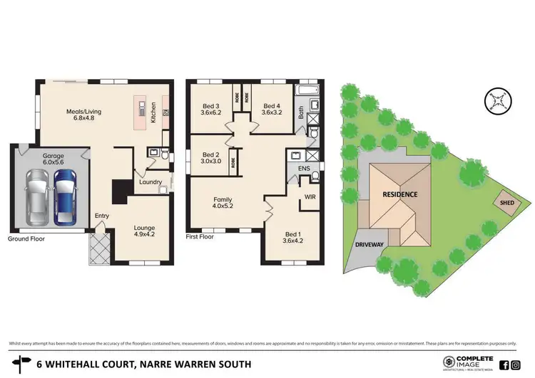Floorplan of Homely house listing, 6 Whitehall Court, Narre Warren South VIC 3805