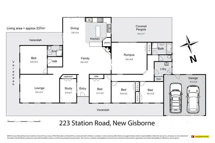 Floorplan of Homely house listing, 223 Station Road, New Gisborne VIC 3438