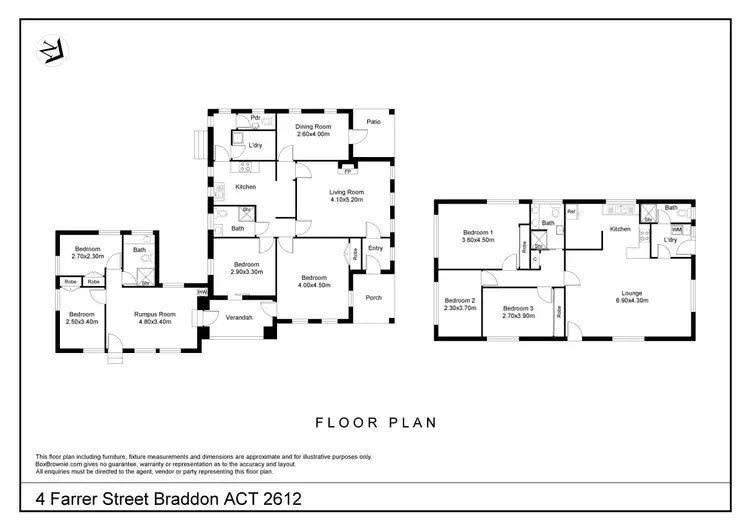 Floorplan of Homely house listing, 4 Farrer Street, Braddon ACT 2612
