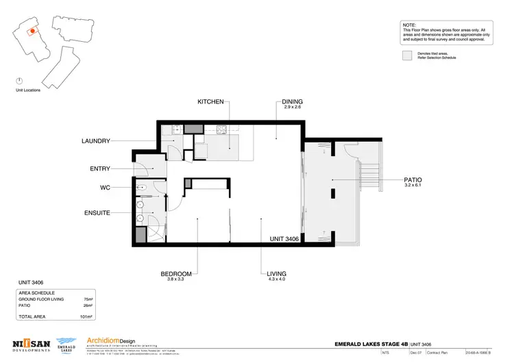 Floorplan of Homely unit listing, 3026/3029 The Boulevard, Carrara QLD 4211