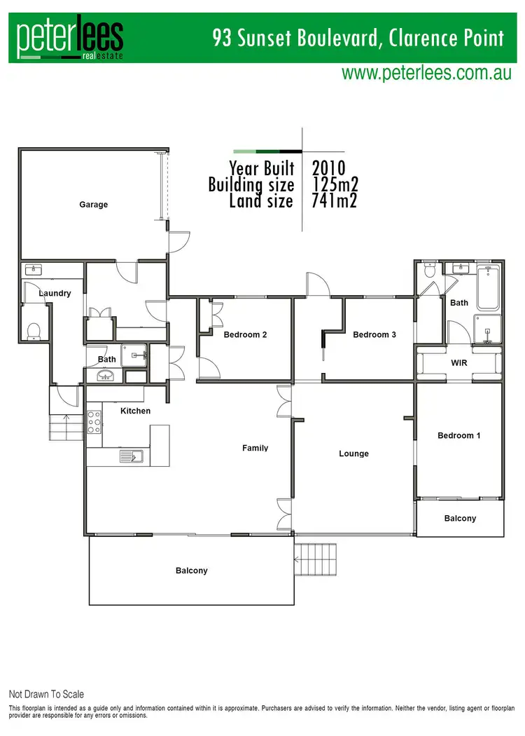 Floorplan of Homely house listing, 93 Sunset Boulevard, Clarence Point TAS 7270
