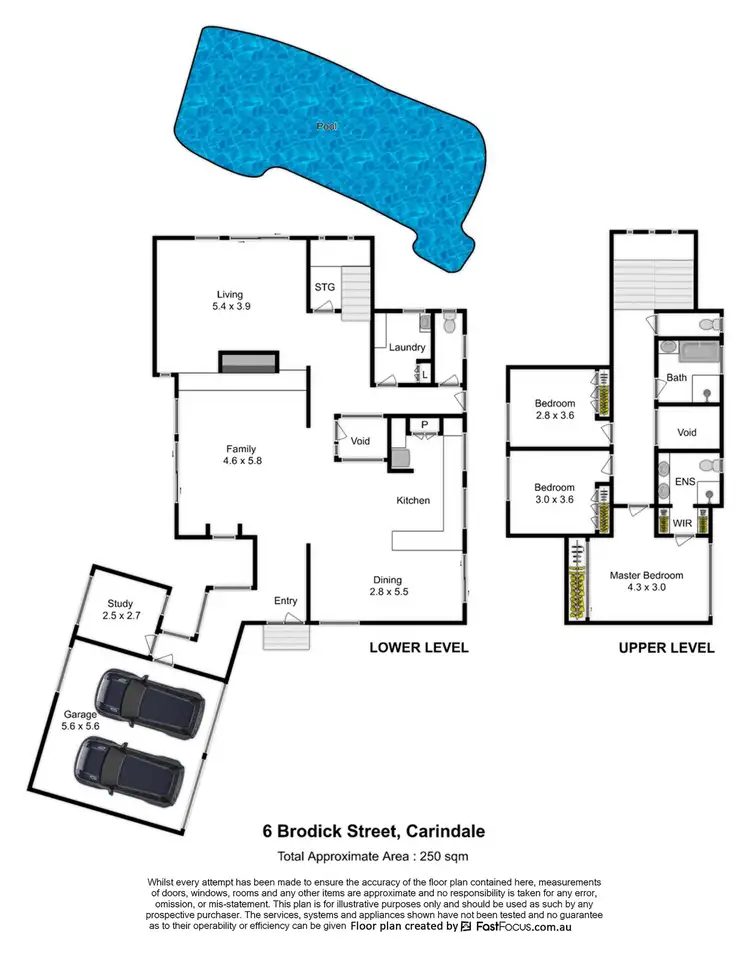 Floorplan of Homely house listing, 6 Brodick Street, Carindale QLD 4152