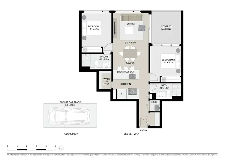 Floorplan of Homely apartment listing, 205/166 Barker Street, Randwick NSW 2031
