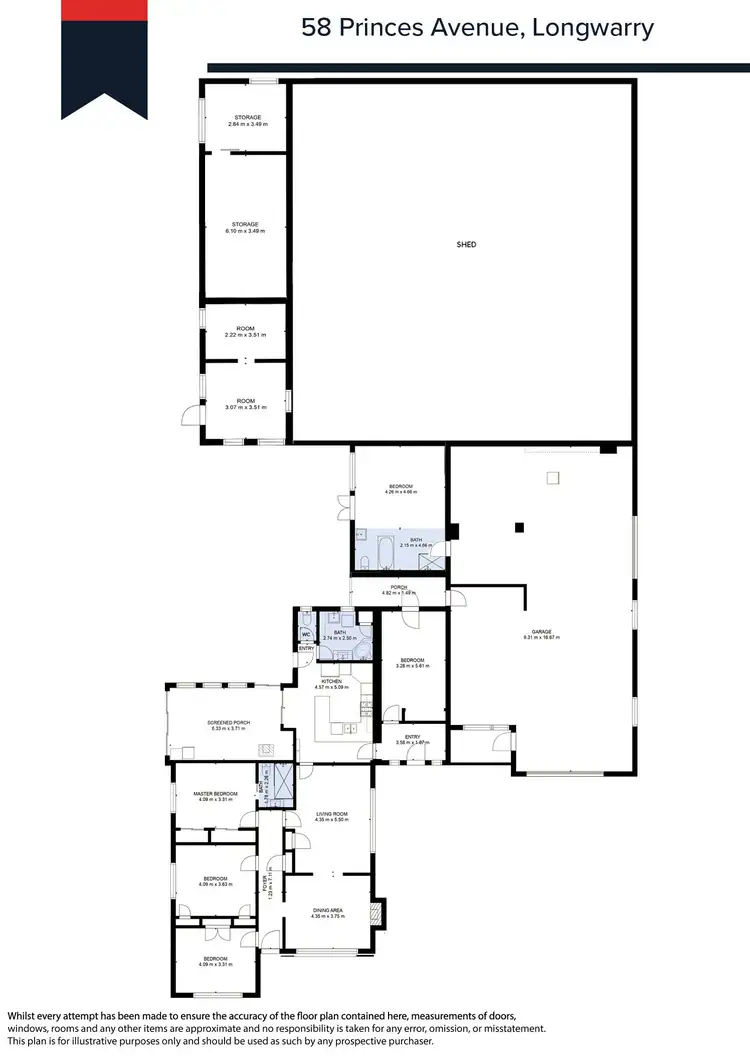 Floorplan of Homely house listing, 58 Princes Avenue, Longwarry VIC 3816