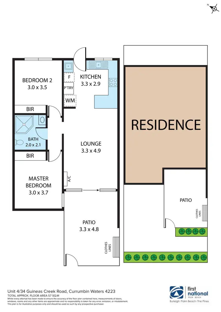 Floorplan of Homely unit listing, 4/34 Guineas Creek Road, Currumbin Waters QLD 4223