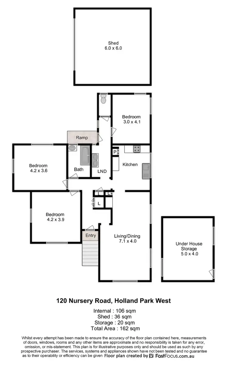 Floorplan of Homely house listing, 120 Nursery Road, Holland Park West QLD 4121