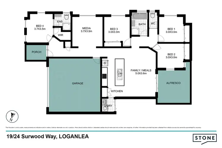 Floorplan of Homely house listing, 19/24 Surwold Way, Loganlea QLD 4131