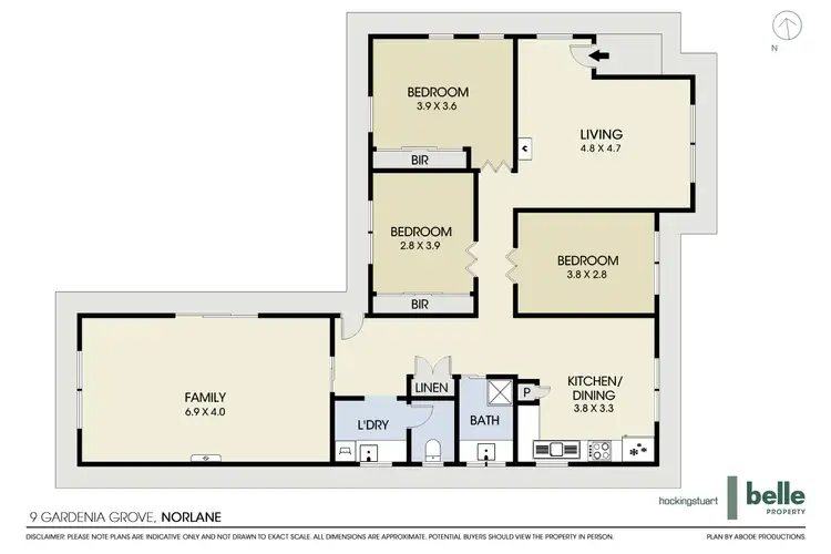 Floorplan of Homely house listing, 9 Gardenia Grove, Norlane VIC 3214