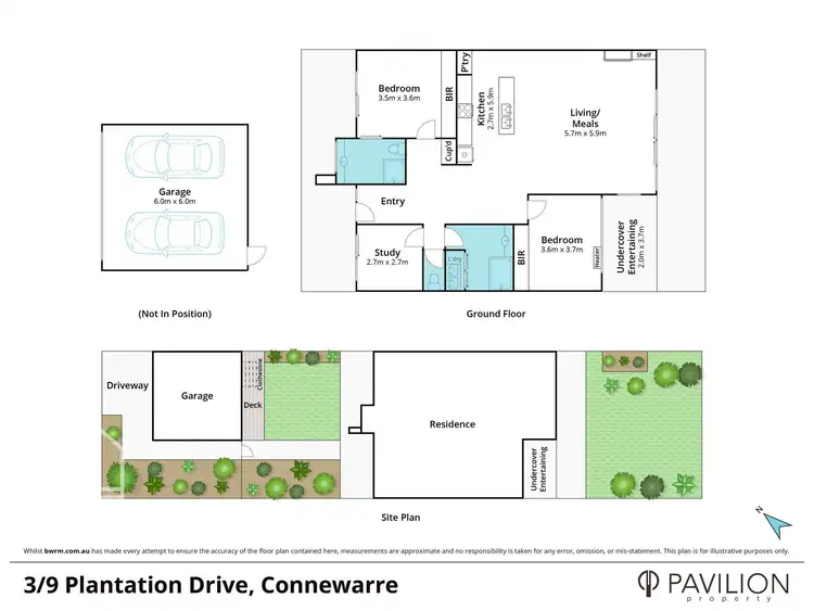 Floorplan of Homely villa listing, 3/9 Plantation Drive, Connewarre VIC 3227