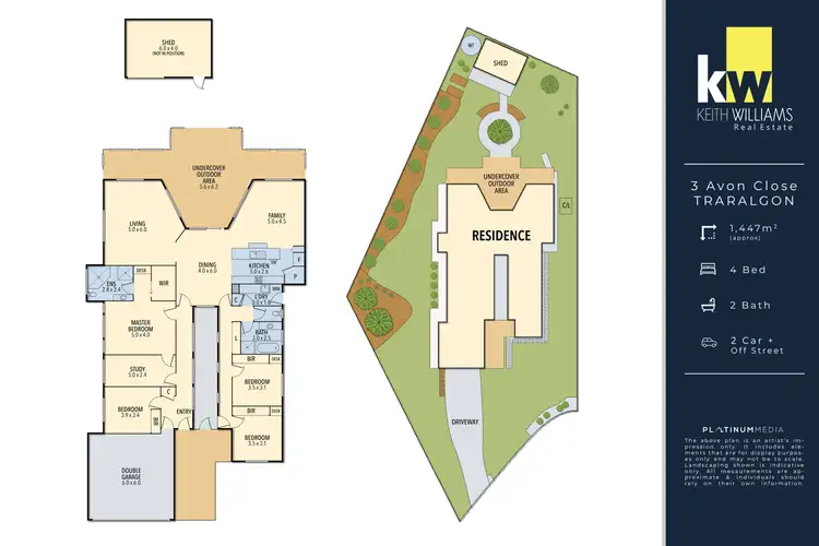 Floorplan of Homely house listing, 3 Avon Close, Traralgon VIC 3844
