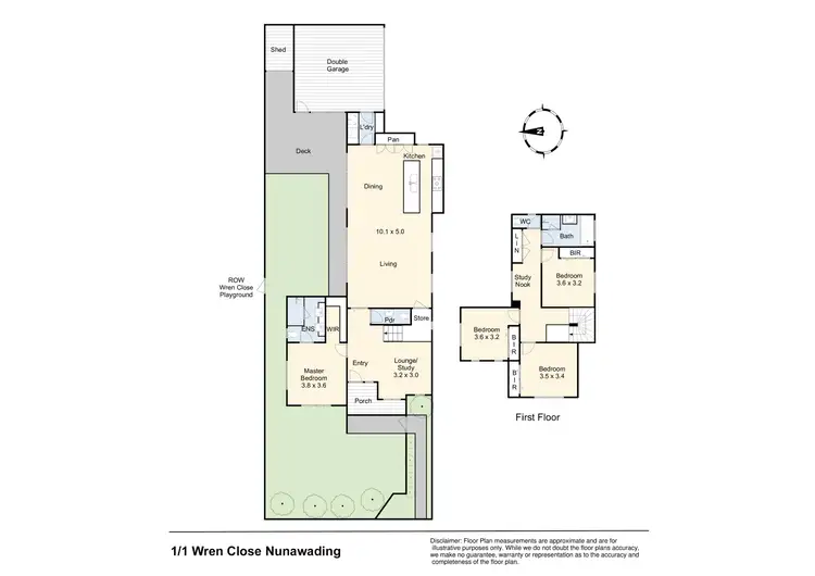 Floorplan of Homely townhouse listing, 1/1 Wren Close, Nunawading VIC 3131