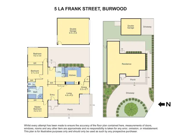 Floorplan of Homely house listing, 5 La Frank Street, Burwood VIC 3125