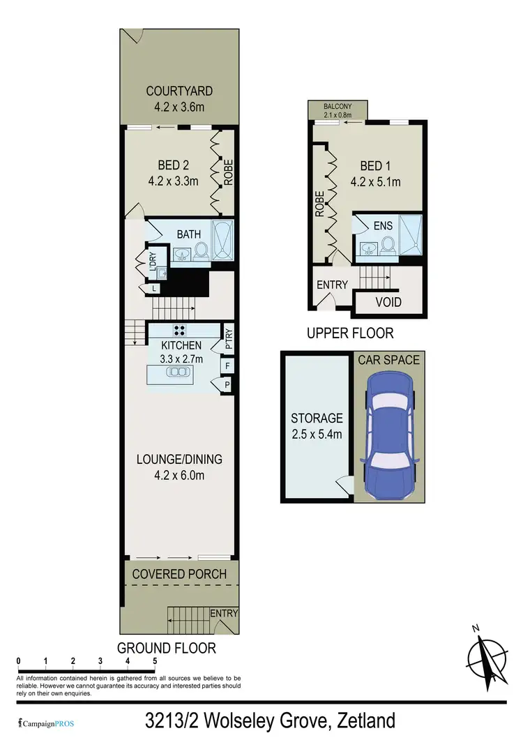 Floorplan of Homely apartment listing, 3213/2 Wolseley Grove, Zetland NSW 2017
