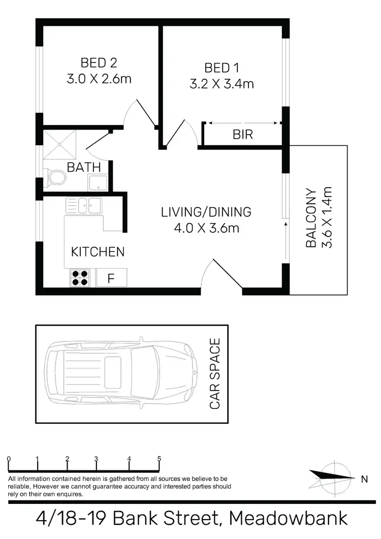Floorplan of Homely unit listing, 4/18-19 Bank Street, Meadowbank NSW 2114