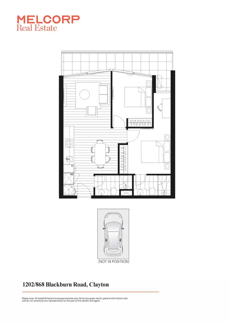 Floorplan of Homely apartment listing, 1202/868 Blackburn Road, Clayton VIC 3168