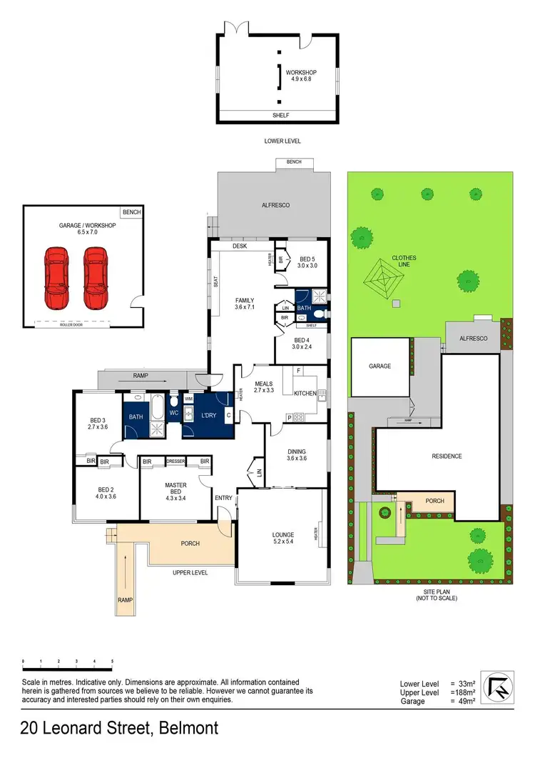 Floorplan of Homely house listing, 20 Leonard Street, Belmont VIC 3216