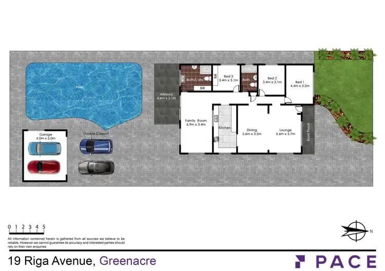 Floorplan of Homely house listing, 19 Riga Avenue, Greenacre NSW 2190