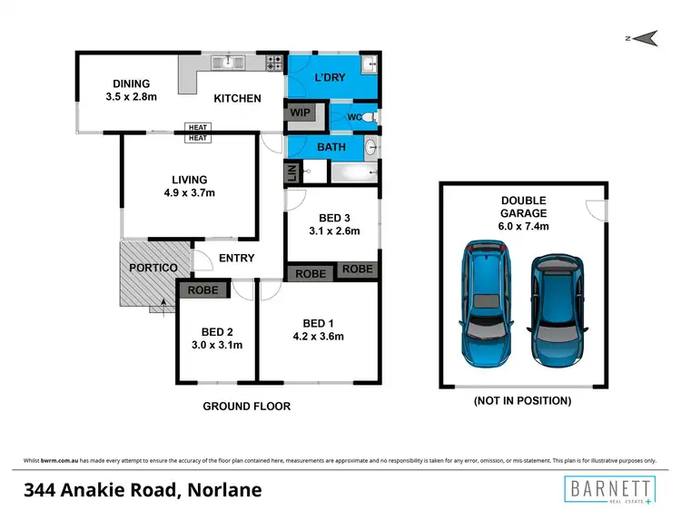 Floorplan of Homely house listing, 344 Anakie Road, Norlane VIC 3214