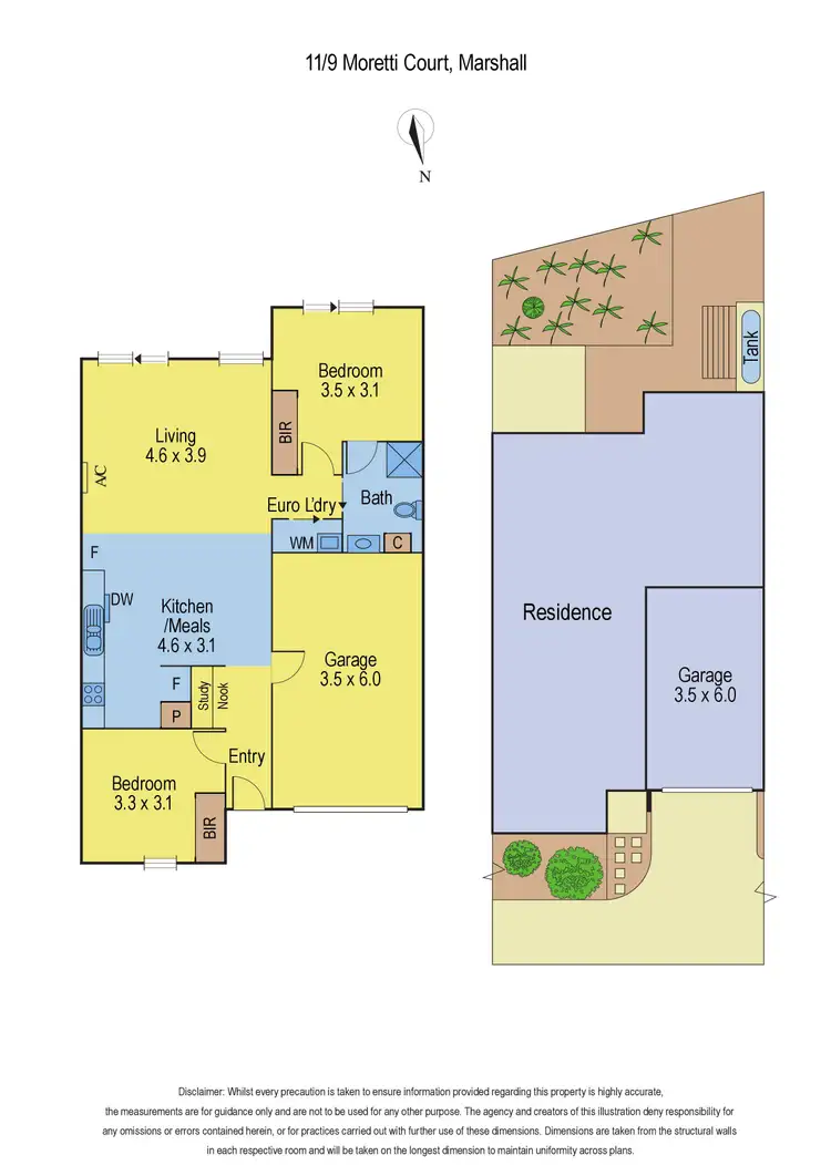 Floorplan of Homely unit listing, 11/9 Moretti Court, Marshall VIC 3216