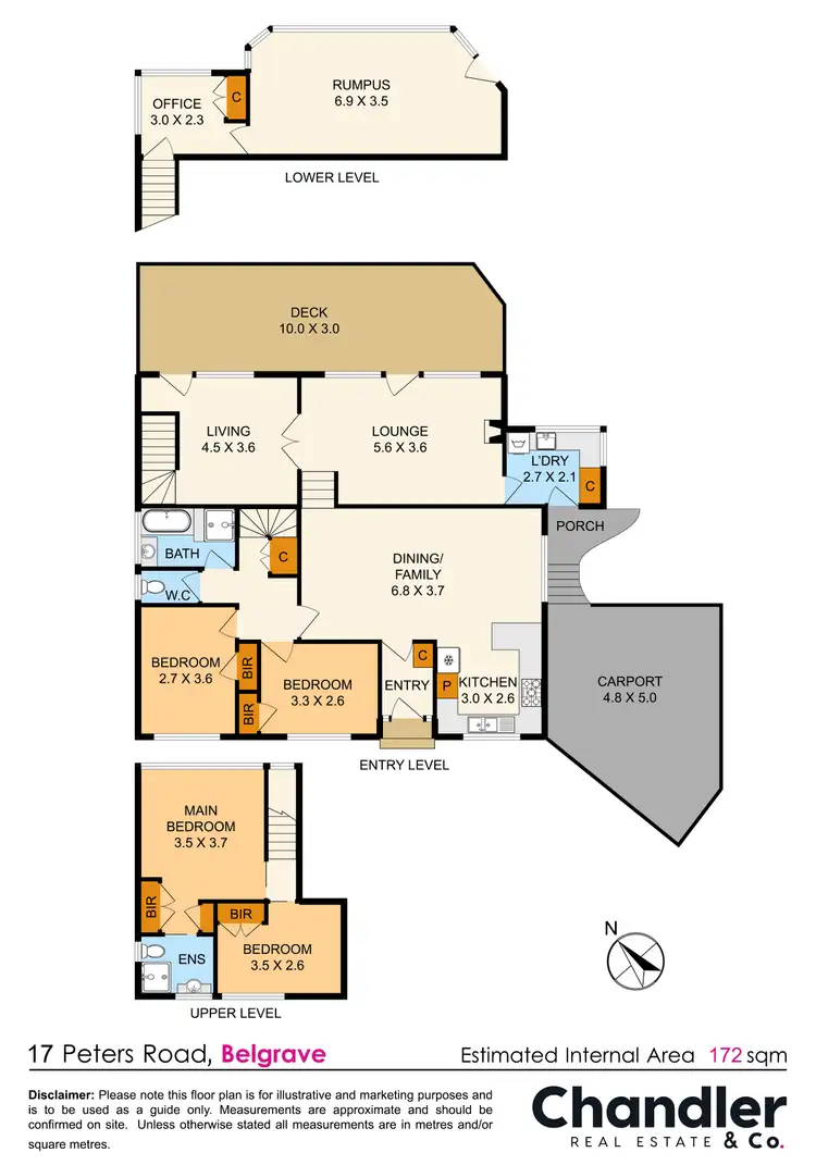 Floorplan of Homely house listing, 17 Peters Road, Belgrave VIC 3160