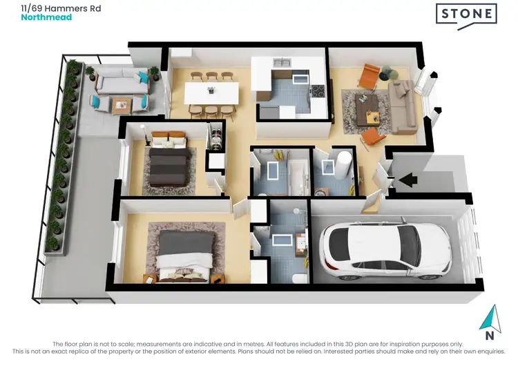 Floorplan of Homely villa listing, 11/69 Hammers Road, Northmead NSW 2152
