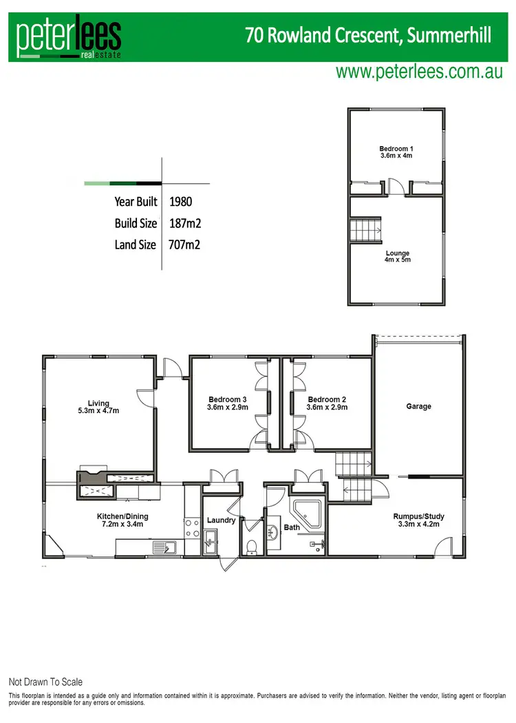 Floorplan of Homely house listing, 70 Rowland Crescent, Summerhill TAS 7250