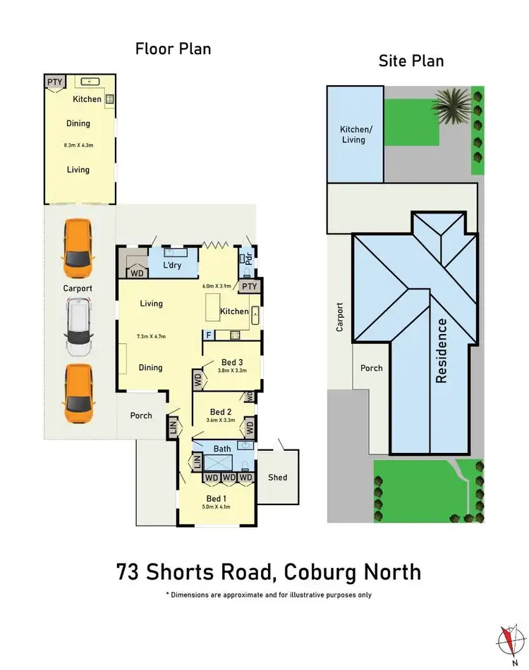 Floorplan of Homely house listing, 73 Shorts Road, Coburg North VIC 3058