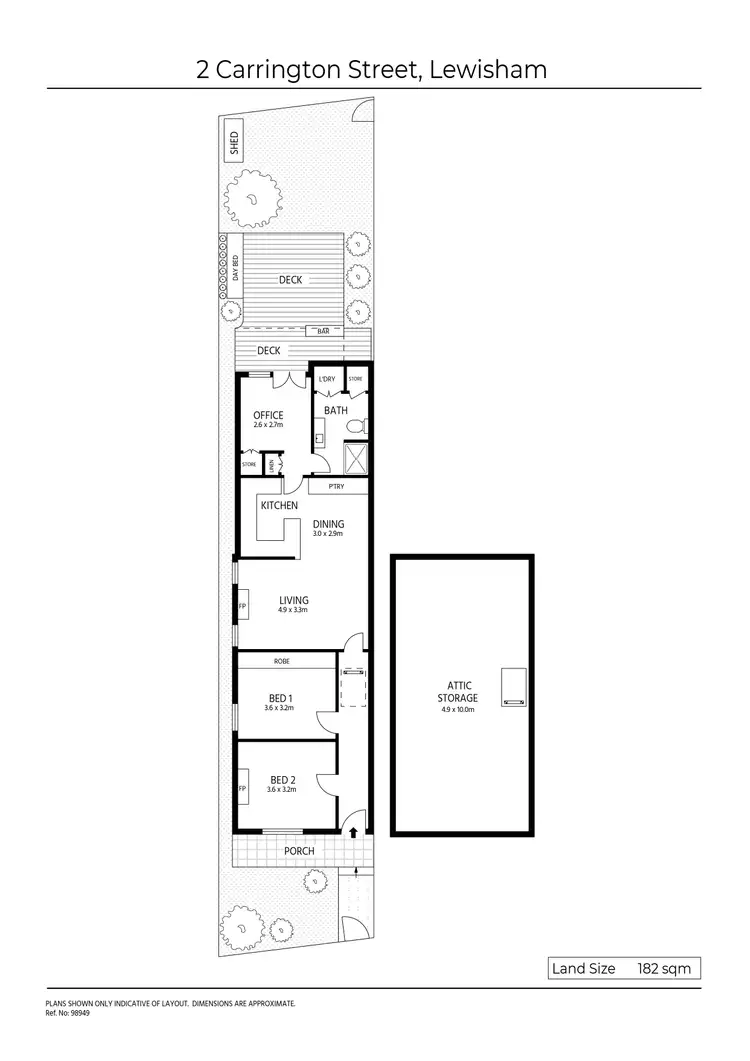 Floorplan of Homely house listing, 2 Carrington Street, Lewisham NSW 2049