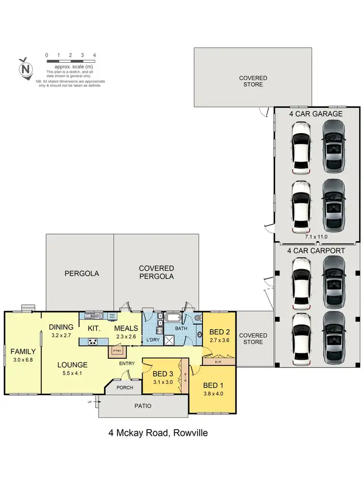 Floorplan of Homely house listing, 4 McKay Road, Rowville VIC 3178