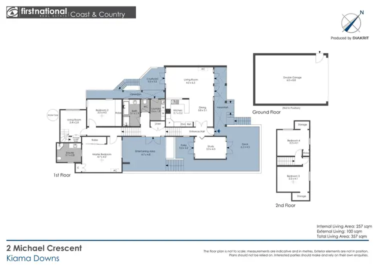 Floorplan of Homely house listing, 2 Michael Crescent, Kiama Downs NSW 2533