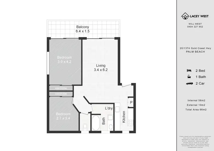 Floorplan of Homely unit listing, 20/1374 Gold Coast Highway, Palm Beach QLD 4221