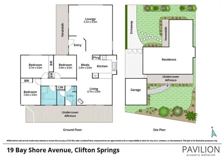 Floorplan of Homely house listing, 19 Bay Shore Avenue, Clifton Springs VIC 3222